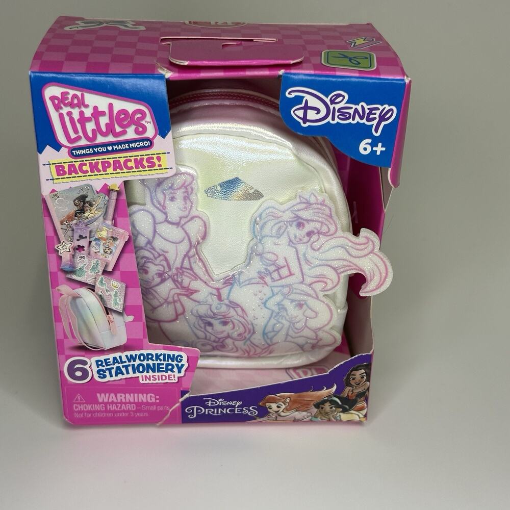 New Disney Real Littles Backpack Princess Mini 6 Real Stationery Surprises Flaw